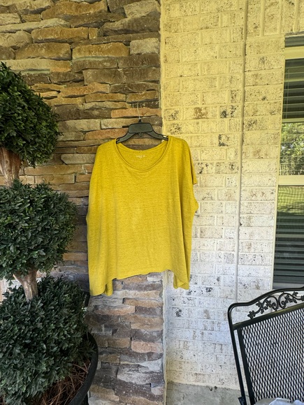 Eileen Fisher Organic Linen Crew Neck-Size M - Picture 2 of 9